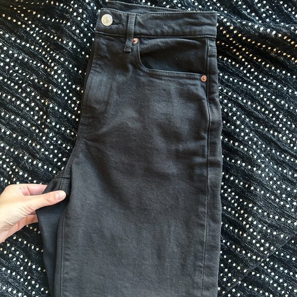Buck Mason Women's Rider Jean Size 26 Black - Picture 2 of 3